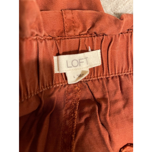 Women's Loft Pants Size L Rust Color - Picture 4 of 6